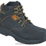 גברים מגפי עבודה Orthofeet מגפי עבודה מגרניט 444FP158 שָׁחוֹר