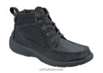 גברים מגפיים Orthofeet ריינג'ר zip 444FP155 שָׁחוֹר