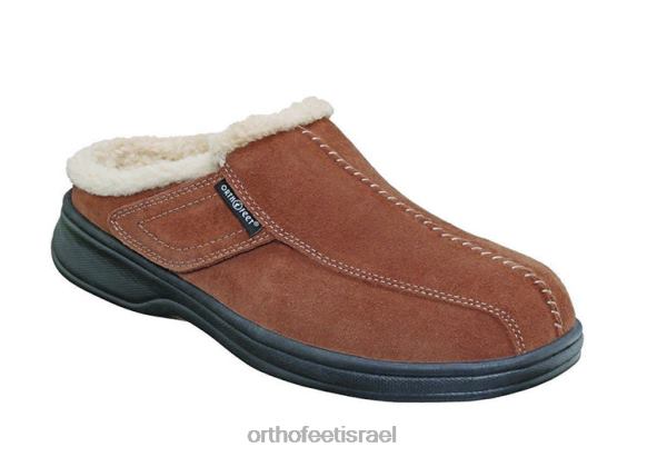 d792d791d7a8d799d79d_d7a0d7a2d79cd799_d791d799d7aa_orthofeet_d790d7a9d795d795d799d79c_444fp179_d797d795d79d.jpg גברים נעלי בית Orthofeet אשוויל 444FP179 חום - Image 1