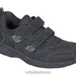 גברים נעלי ספורט Orthofeet אלמו 444FP145 שָׁחוֹר