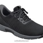 גברים נעלי ספורט Orthofeet יארי ללא ידיים 444FP126 שָׁחוֹר