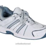 גברים נעלי ספורט Orthofeet מונטריי ביי ללא עניבה 444FP142 לבן