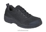 גברים נעלי ספורט Orthofeet נעלי עבודה מקובלט 444FP162 שָׁחוֹר