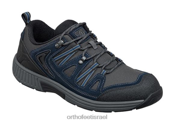 d792d791d7a8d799d79d_d7a0d7a2d79cd799_d7a1d7a4d795d7a8d798_orthofeet_d7a1d795d7a8d7a0d798d795_444fp146_d790d7a4d795d7a8_d79bd797.jpg גברים נעלי ספורט Orthofeet סורנטו 444FP146 אפור/כחול - Image 1