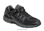 גברים נעלי ספורט Orthofeet ספרינט ללא תיקו 444FP135 שָׁחוֹר