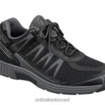 גברים נעלי ספורט Orthofeet ספרינט ללא תיקו 444FP135 שָׁחוֹר