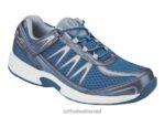 גברים נעלי ספורט Orthofeet ספרינט ללא תיקו 444FP137 כְּחוֹל