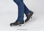 גברים נעלי ספורט Orthofeet סריג מתיחה טקומה 444FP139 שָׁחוֹר - Image 2