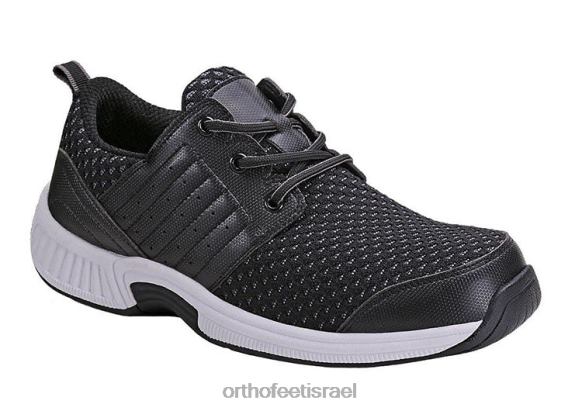 d792d791d7a8d799d79d_d7a0d7a2d79cd799_d7a1d7a4d795d7a8d798_orthofeet_d7a1d7a8d799d792_d79ed7aad799d797d794_d798d7a7d795d79ed7.jpg גברים נעלי ספורט Orthofeet סריג מתיחה טקומה 444FP139 שָׁחוֹר - Image 1