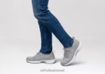 גברים נעלי ספורט Orthofeet סריג מתיחה לבה 444FP131 אפור - Image 2