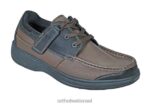 גברים נעלי קז'ואל Orthofeet באטון רוז' ללא עניבה 444FP167 חום