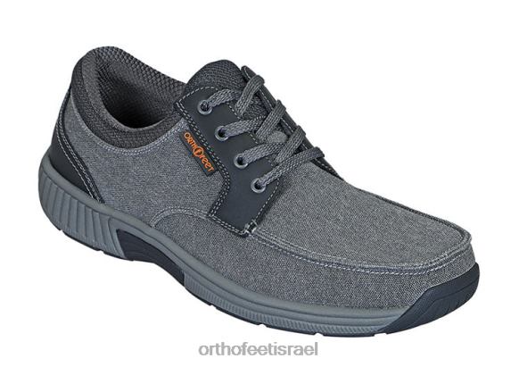 d792d791d7a8d799d79d_d7a0d7a2d79cd799_d7a7d796d795d790d79c_orthofeet_d7a7d7a0d791d7a1_d7a4d795d7a8d798d795_444fp169_d790d7a4d795.jpg גברים נעלי קז'ואל Orthofeet קנבס פורטו 444FP169 אפור - Image 1
