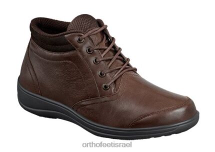 נשים מגפיים Orthofeet מילאנו 444FP77 חום כהה