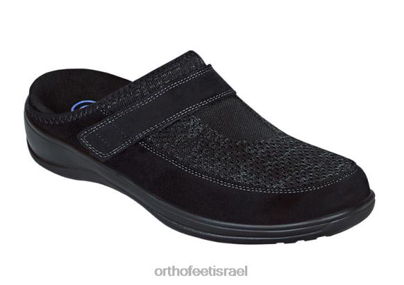 d7a0d7a9d799d79d_d7a0d7a2d79cd799_d791d799d7aa_orthofeet_d7a1d7a8d799d792_d79cd79ed7aad795d797_d79cd795d790d799d796_444fp117_d7a.jpg נשים נעלי בית Orthofeet סריג למתוח לואיז 444FP117 שָׁחוֹר - Image 1