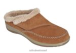 נשים נעלי בית Orthofeet שארלוט 444FP115 חום