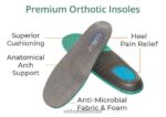 נשים נעלי ספורט Orthofeet מורביה עמיד למים 444FP70 שָׁחוֹר - Image 4
