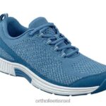 נשים נעלי ספורט Orthofeet סריג קורל מתיחה 444FP46 כְּחוֹל