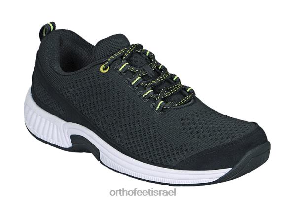 d7a0d7a9d799d79d_d7a0d7a2d79cd799_d7a1d7a4d795d7a8d798_orthofeet_d7a1d7a8d799d792_d7a7d795d7a8d79c_d79ed7aad799d797d794_444fp49_.jpg נשים נעלי ספורט Orthofeet סריג קורל מתיחה 444FP49 שָׁחוֹר - Image 1