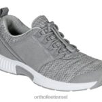 נשים נעלי ספורט Orthofeet פרנסיס ללא קשר 444FP56 אפור