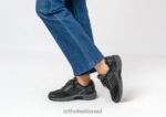 נשים נעלי ספורט Orthofeet verve ללא עניבה 444FP62 שָׁחוֹר - Image 2