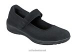 נשים נעלי קז'ואל Orthofeet מתיחה של springfield 444FP111 שָׁחוֹר