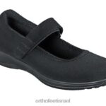 נשים נעלי קז'ואל Orthofeet מתיחה של springfield 444FP111 שָׁחוֹר