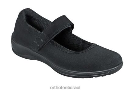 נשים נעלי קז'ואל Orthofeet מתיחה של springfield 444FP111 שָׁחוֹר