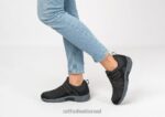 נשים נעלי קז'ואל Orthofeet סריג אלבה למתוח 444FP92 שָׁחוֹר - Image 2