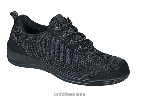 d7a0d7a9d799d79d_d7a0d7a2d79cd799_d7a7d796d795d790d79c_orthofeet_d7a1d7a8d799d792_d7a4d79cd79ed794_d79ed7aad799d797d794_444fp101.jpg נשים נעלי קז'ואל Orthofeet סריג פלמה מתיחה 444FP101 שָׁחוֹר - Image 1