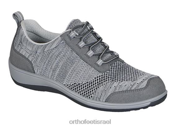 d7a0d7a9d799d79d_d7a0d7a2d79cd799_d7a7d796d795d790d79c_orthofeet_d7a1d7a8d799d792_d7a4d79cd79ed794_d79ed7aad799d797d794_444fp102.jpg נשים נעלי קז'ואל Orthofeet סריג פלמה מתיחה 444FP102 אפור - Image 1