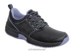 נשים נעליים רפואיות Orthofeet טליה עמיד להחלקה 444FP61 שָׁחוֹר
