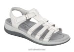 נשים סנדלים Orthofeet אמלפי 444FP8 לבן נחש