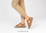 נשים סנדלים Orthofeet אמלפי 444FP9 גָמָל - Image 2