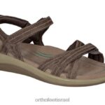 נשים סנדלים Orthofeet הידרה 444FP6 חום