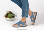 נשים סנדלים Orthofeet ליירה 444FP31 כְּחוֹל - Image 2