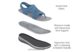 נשים סנדלים Orthofeet ליירה 444FP31 כְּחוֹל - Image 5