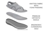 נשים סנדלים Orthofeet ליירה 444FP32 אפור - Image 5