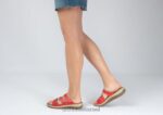נשים סנדלים Orthofeet סהרה 444FP23 אָדוֹם - Image 2