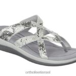 נשים סנדלים Orthofeet קליאו 444FP28 נחש לבן