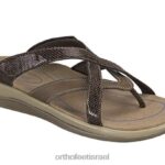 נשים סנדלים Orthofeet קליאו 444FP29 חום