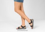 נשים סנדלים Orthofeet רצועה דו כיוונית של malibu 444FP16 שָׁחוֹר - Image 2