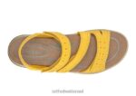 נשים סנדלים Orthofeet רצועת נקסוס דו כיוונית 444FP13 צהוב - Image 3