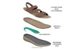 נשים סנדלים Orthofeet רצועת נקסוס דו כיוונית 444FP14 חום - Image 5